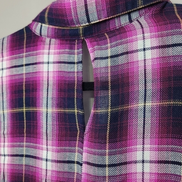 KUT From The Kloth Plaid Shirt Size Small - Picture 9 of 11